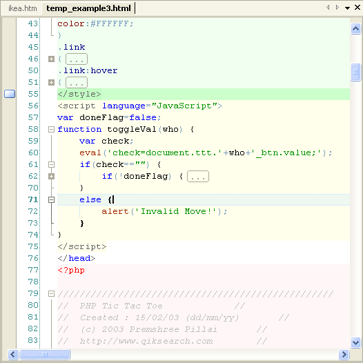 Multi-Syntax Document Highlighting screenshot. Click to see next
