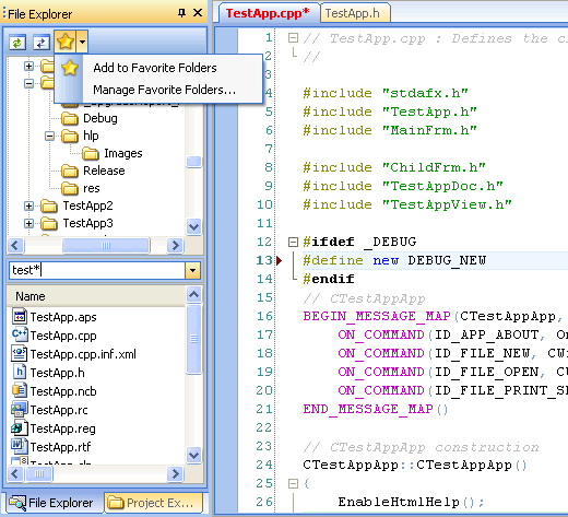 Explorador de Archivos screenshot. Click to see next